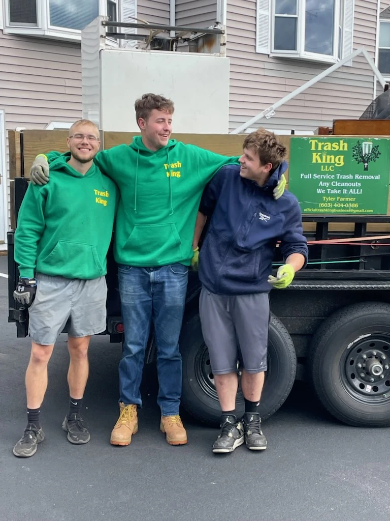 The Trash King crew ready for work