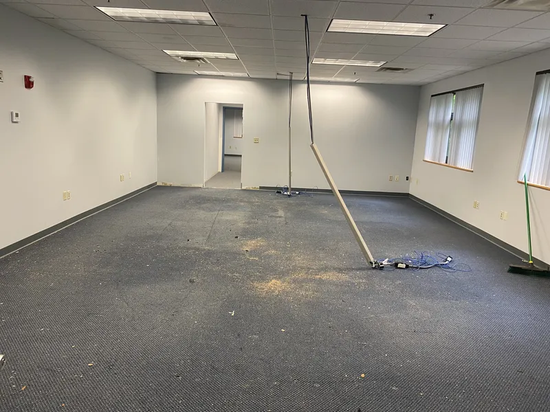 Empty office space after professional cleanout