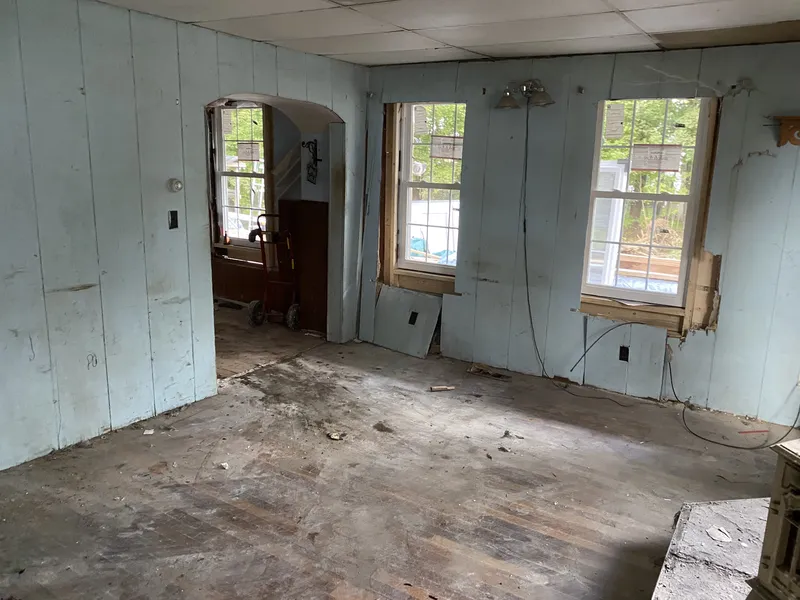 Room completely emptied and ready for renovation